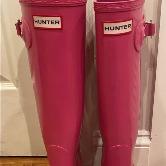 Hunter Shoes - HOT PINK HUNTER BOOTS WOMEN’S SIZE 9